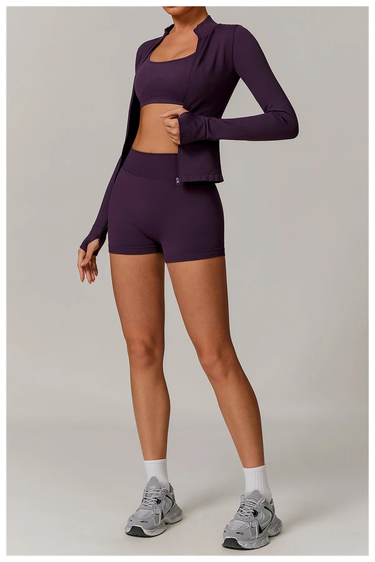 Women’s Seamless Gym Yoga Set – Leggings & Sports Bra