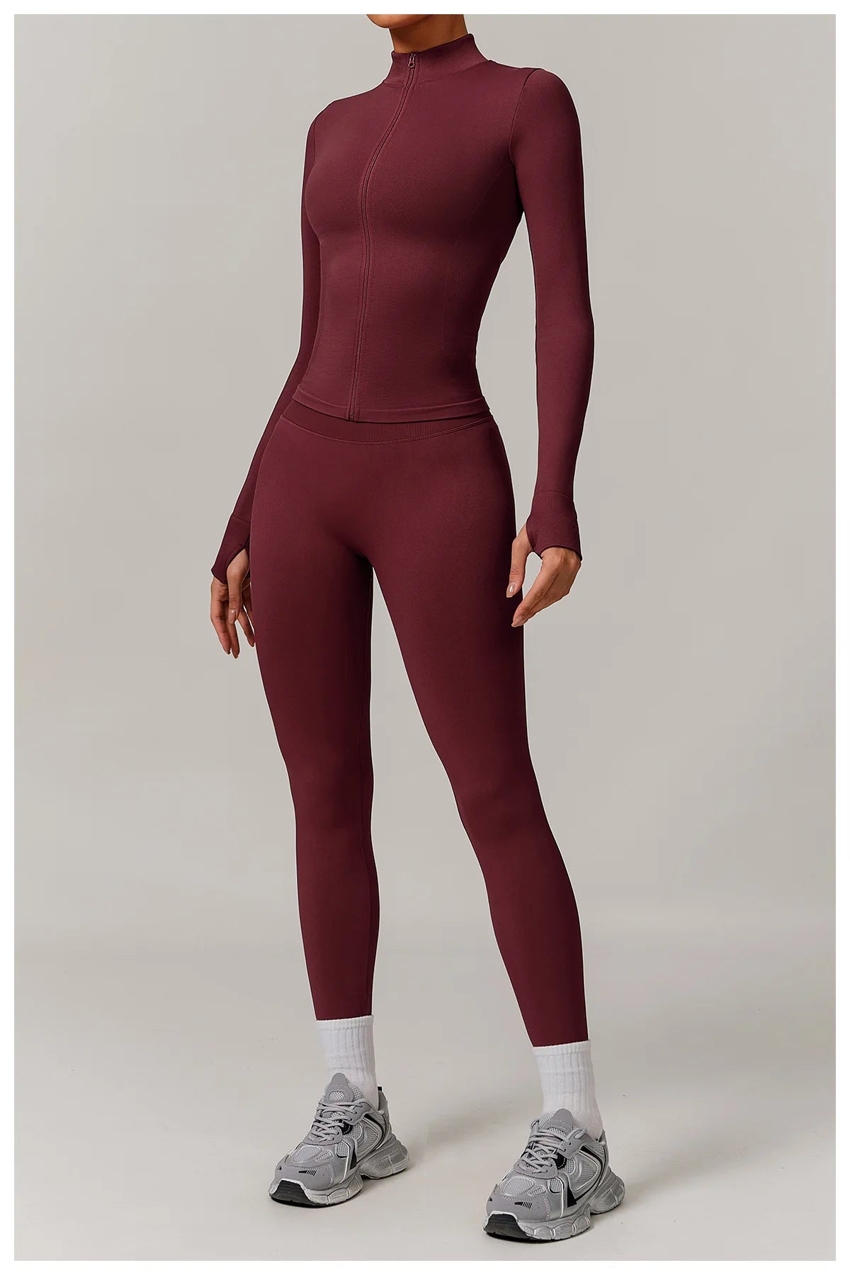 Women’s Seamless Gym Yoga Set – Leggings & Sports Bra