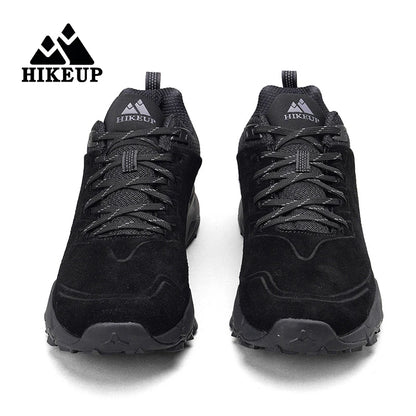 Men’s Waterproof Breathable Hiking Shoes – Non-Slip Leather