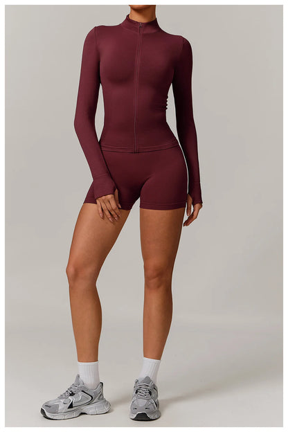 Women’s Seamless Gym Yoga Set – Leggings & Sports Bra