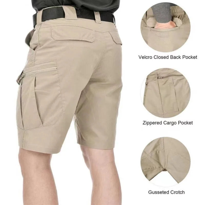 Men’s Waterproof Outdoor Cargo Shorts – Summer Lightweight