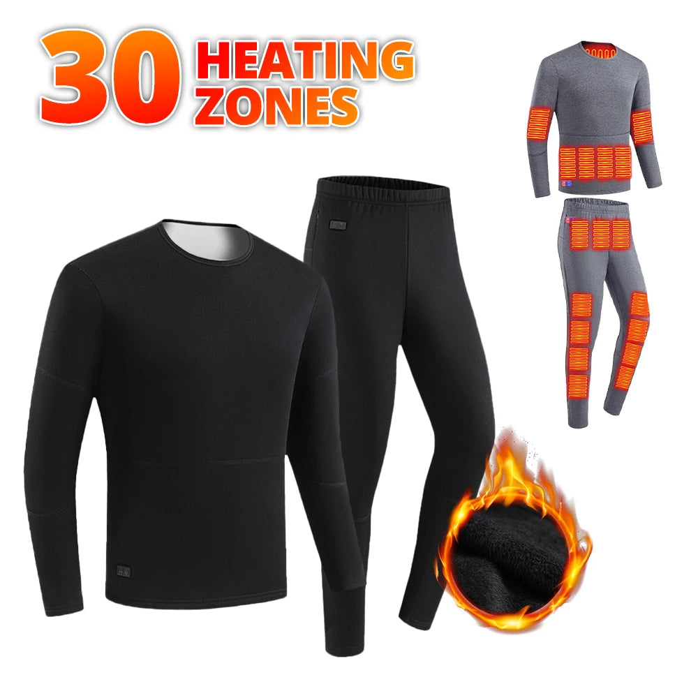 Heated Thermal Underwear Set – USB Electric (Unisex)