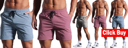 Men’s 2-in-1 Gym Running Shorts – Quick-Dry