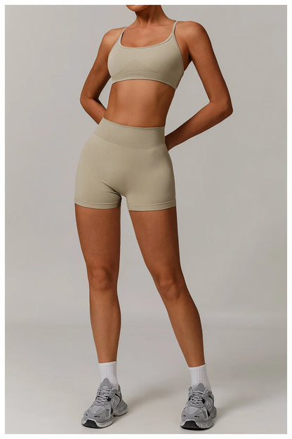 Women’s Seamless Gym Yoga Set – Leggings & Sports Bra