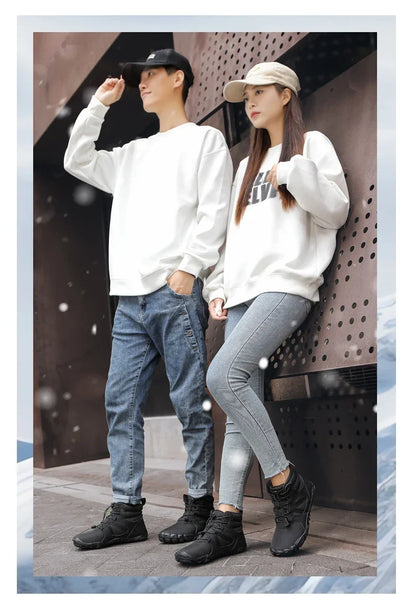 Waterproof Winter Ankle Boots – Warm Outdoor (Unisex)