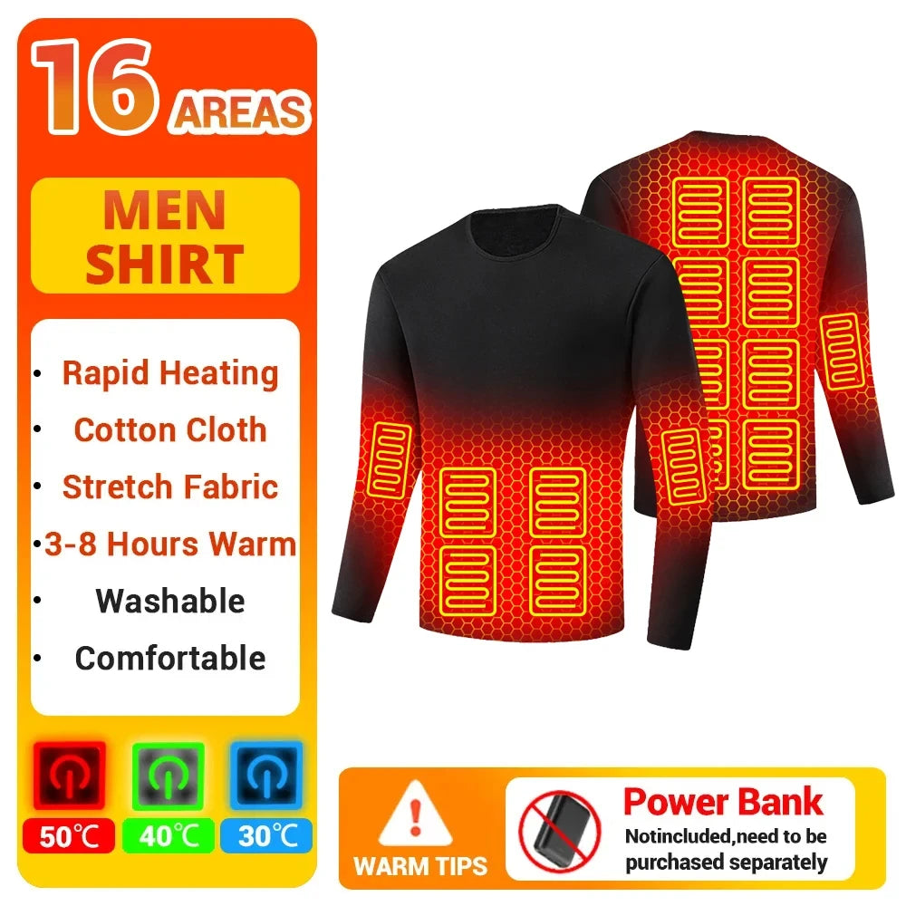 Heated Thermal Underwear Set – USB Electric (Unisex)
