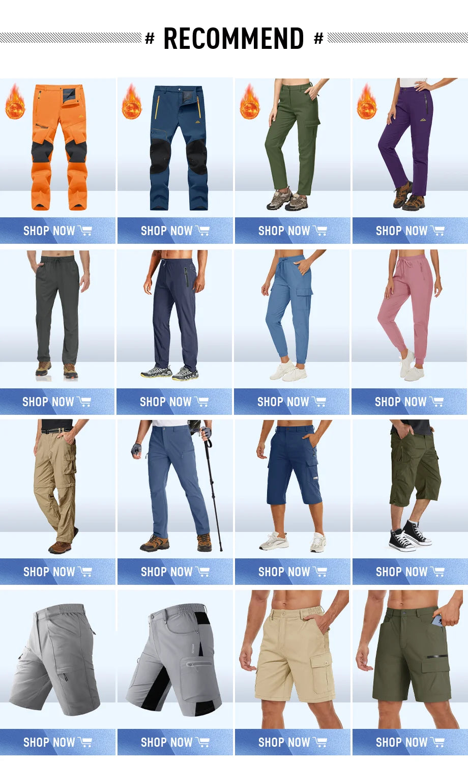 Men’s Quick-Dry Nylon Hiking Pants – Lightweight Cargo Outdoor