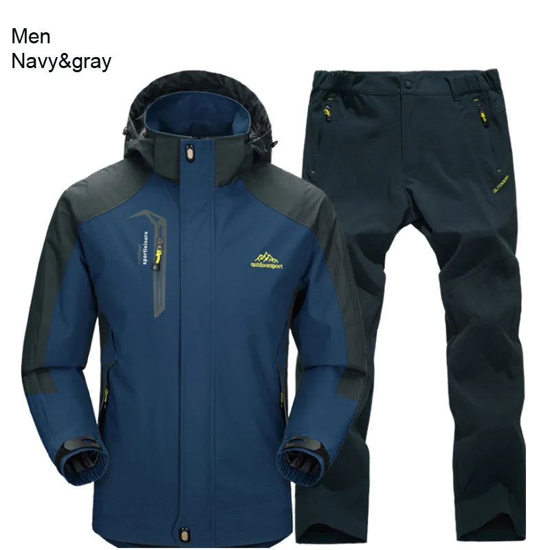 Men’s Waterproof Hiking Jacket & Pants Set