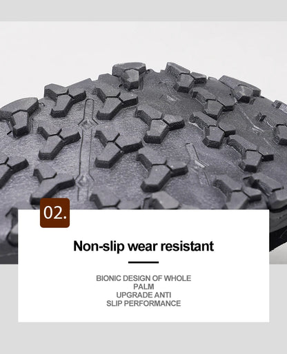 Men’s Waterproof Breathable Hiking Shoes – Non-Slip Leather