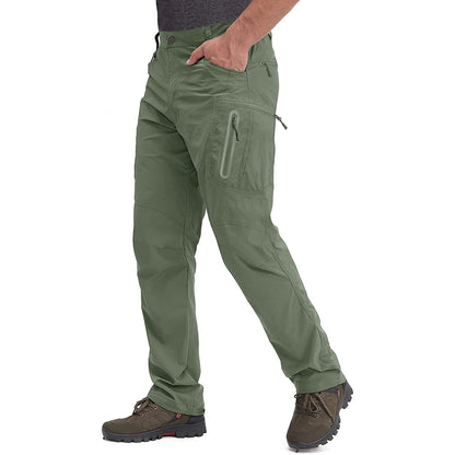 Men’s Quick-Dry Nylon Hiking Pants – Lightweight Cargo Outdoor