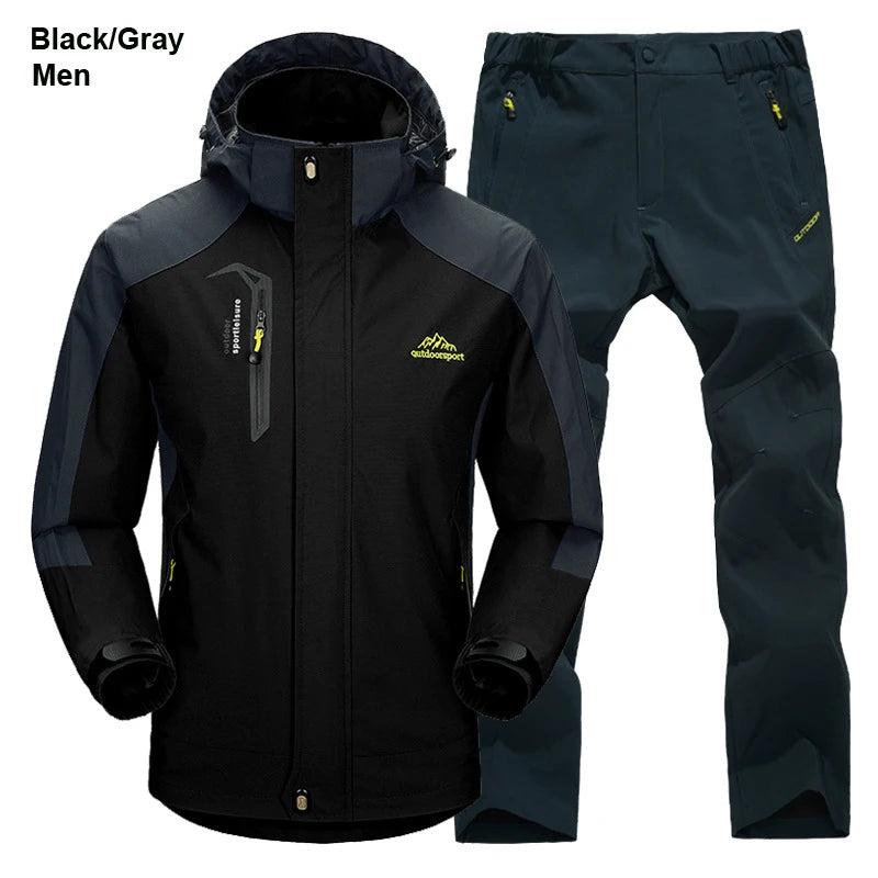 Men’s Waterproof Hiking Jacket & Pants Set