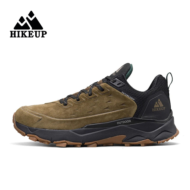 Men’s Waterproof Breathable Hiking Shoes – Non-Slip Leather