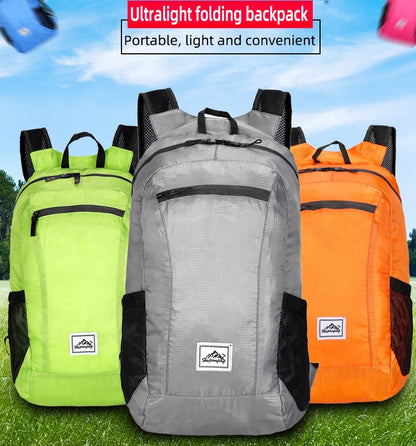 18L Portable Foldable Backpack Folding Mountaineering Bag Ultralight Outdoor Climbing Cycling Travel Knapsack Hiking Daypack