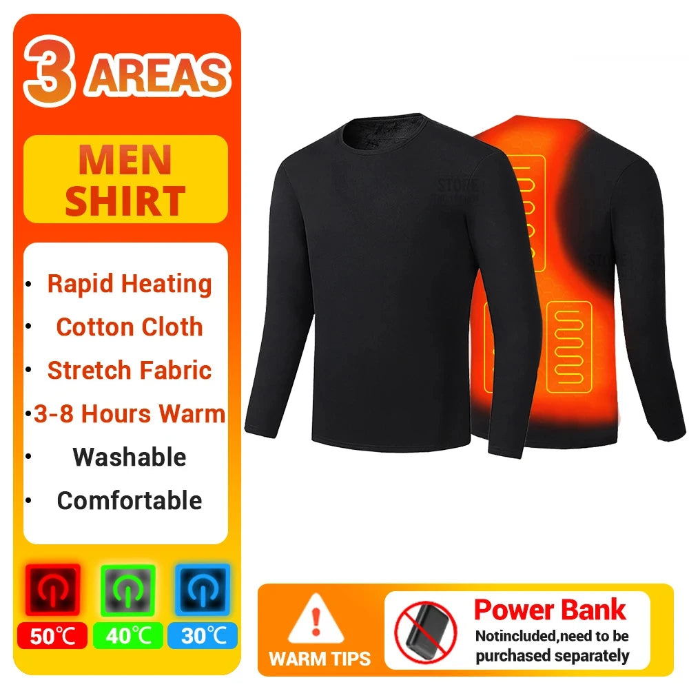 Heated Thermal Underwear Set – USB Electric (Unisex)