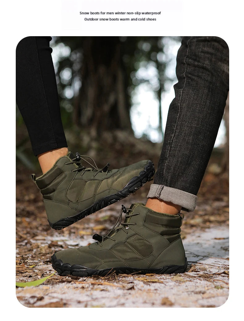 Waterproof Winter Ankle Boots – Warm Outdoor (Unisex)