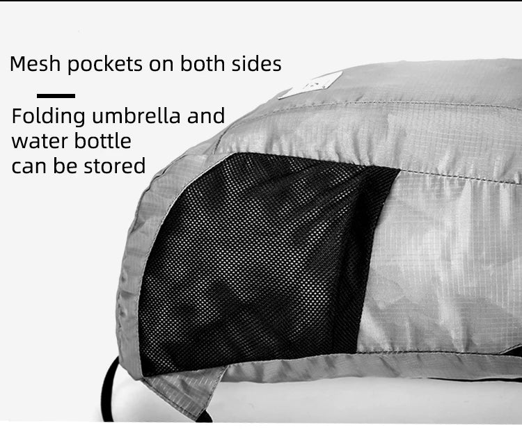 18L Portable Foldable Backpack Folding Mountaineering Bag Ultralight Outdoor Climbing Cycling Travel Knapsack Hiking Daypack
