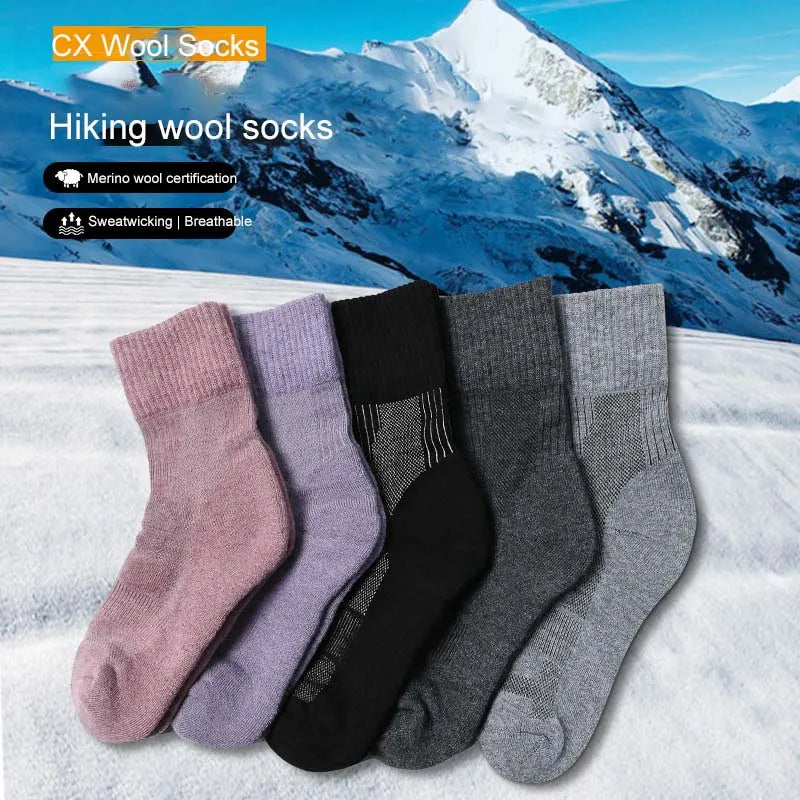 Lightweight Merino Wool Hiking Socks (Unisex)